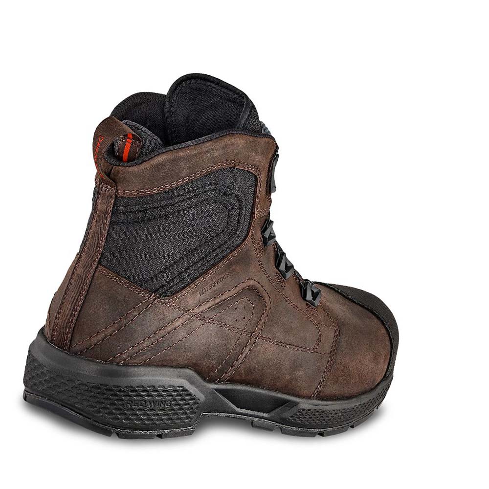 Red Wing Exos Lite 6-inch Waterproof, CSA Men's Safety Boots Coffee | ZA 344UZG